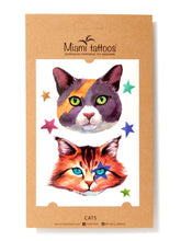 Učitajte sliku u preglednik galerije, Akvarel privremene tetovaže CATS