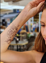 Učitajte sliku u preglednik galerije, Privremene tetovaže DARK PEONY