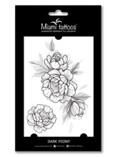 Učitajte sliku u preglednik galerije, Privremene tetovaže DARK PEONY