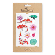 Učitajte sliku u preglednik galerije, Akvarel privremene tetovaže SEA WORLD